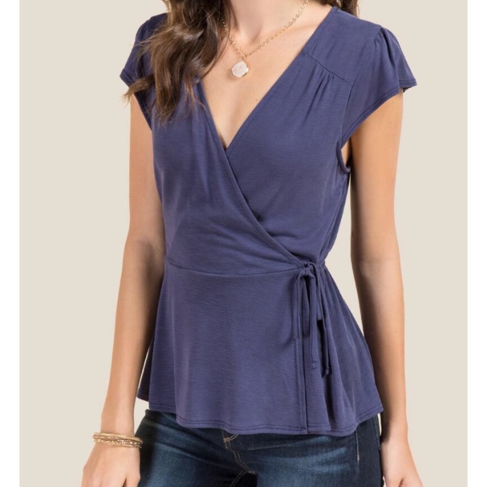 Francesca’s tie waist blouse.